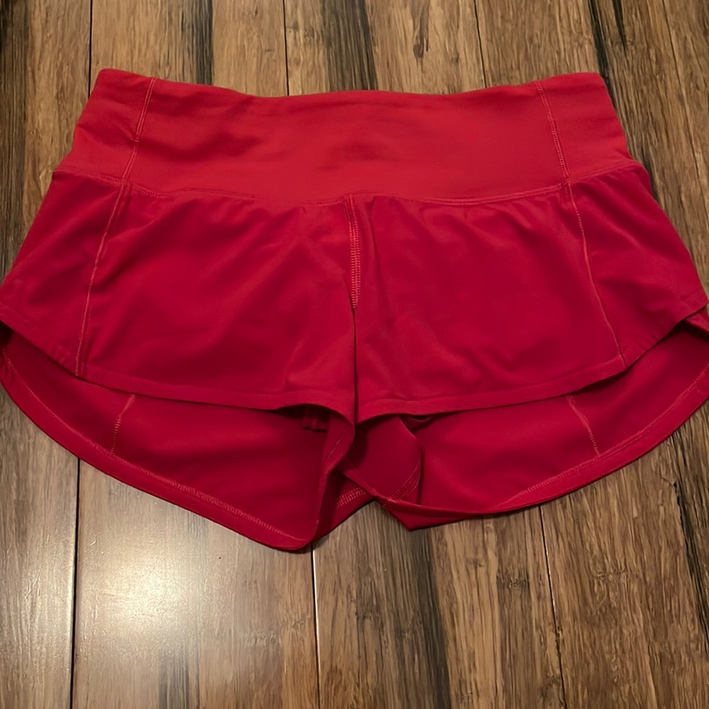 lululemon athletica Red Women's Athletic Shorts